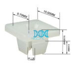 Panel Clips Screw Saddles 10mm(10)