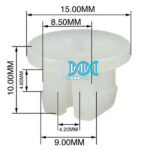 Panel Clips Screw Saddles 8.5mm (50)