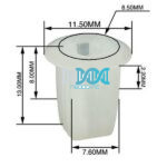 Panel Clips Screw Saddles 8mm (50)