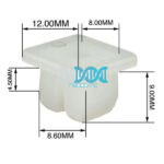 Panel Clips Screw Saddles 8mm(10)