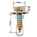 Panel Screws With Washer 5mm(100 pieces)