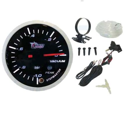 Vacuum Gauge Electrical 60mm With Sensor Black/Black