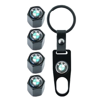 Valve Caps Set With Key Ring Bmw