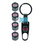 Valve Caps Set With Key Ring Gti