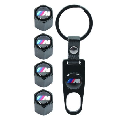 Valve Caps Set With Key Ring M Power