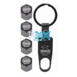 Valve Caps Set With Key Ring Nissan