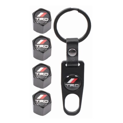 Valve Caps Set W/Key Ring Trd