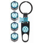 Valve Caps Set With Key Ring Volswagen