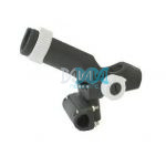 Rod Holder Plastic Rail Mount Black