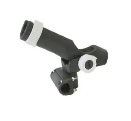 Rod Holder Plastic Rail Mount Black