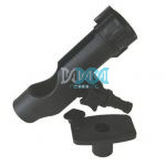 Rod Holder Plastic With Flush Mount Black