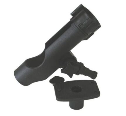 Rod Holder Plastic With Flush Mount Black