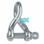 Twist D Shackle 6mm 316 Stainless Steel