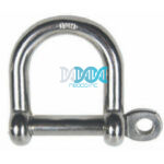 Width D Shackle 5mm 316 Stainless Steel