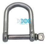 Width D Shackle 6mm 316 Stainless Steel