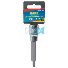 Torx Bit T30 Long 1/2 Inch Drive Chrome Vanadium