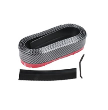 Front Bumper Lip Black With Black/Carbon 2.5M Universal