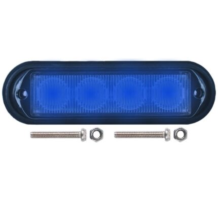 DISCONTINUED - Led Warning Lamp Blue 12-24V 18 Functions