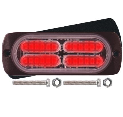 Led Warning Lamp Red 12-24V