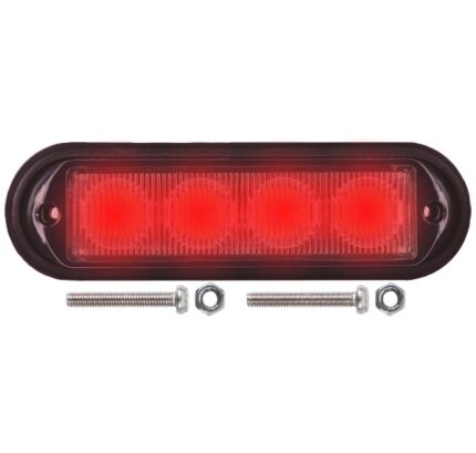 Led Warning Lamp Red 12-24V 18 Functions