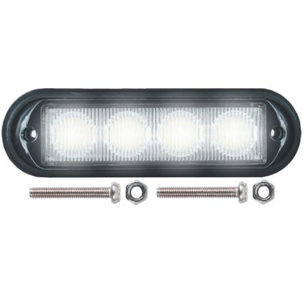 Led Warning Lamp White 12-24V 18 Functions