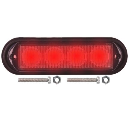 Led Warning Lamp White 12-24V 18 Functions