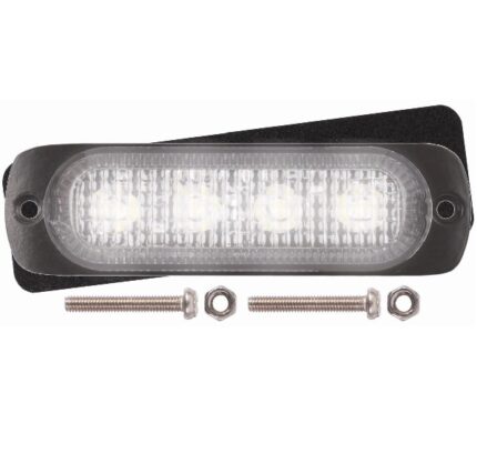 Led Warning Lamp White 12-24V 18 Functions