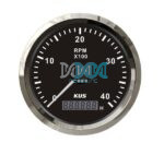 DISCONTINUED - Tacho Meter 6000Rpm 85mm Black Face With