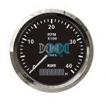 DISCONTINUED - Tacho Meter 6000Rpm 85mm Black Face With