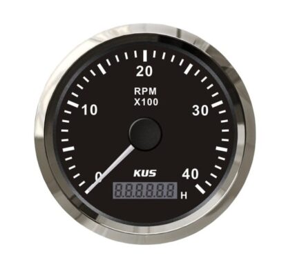 DISCONTINUED - Tacho Meter 6000Rpm 85mm Black Face With