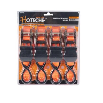 Hoteche Ratchet Tie Down 4 Piece 25mmx 5Mx 0.5mm