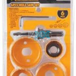 6 Piece Hole Saw Set
