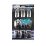 Set of Side Glass Button Chrome Covers For Toyota Quantum 12 Piece