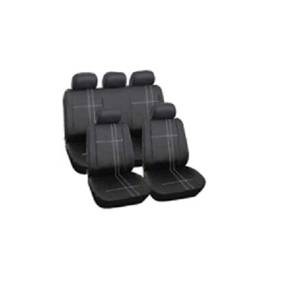 9 Piece Seat Covers Trend White/Black