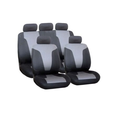 Car Seat Cover 9 Piece Grey Rapid