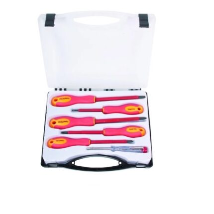 Hoteche 6 Piece Insulated Scredriver Set With Voltage Tester
