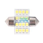 Led Globe Festoon 12-24V - 10 x 31 mm -Led Chip 4014 Base SV8.5