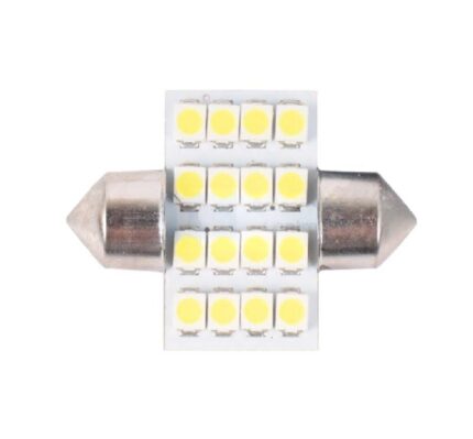 Led Globe Festoon 12-24V - 10 x 31 mm -Led Chip 4014 Base SV8.5
