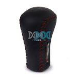 Gear Knob Black With Red Stitch