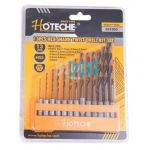 Hoteche Drill Bit Set 13 Piece Hss Hex Shank Twist
