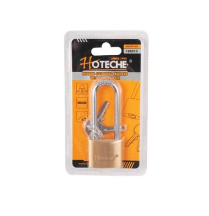 DISCONTINUED - Brass Pad Lock Long 38mm Hoteche