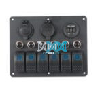 6 Switch Panel Power/Usb/Volt Meter With Circuit Breaker