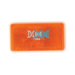 Rectangular Amber Reflector Adhesive Tape Fitting 65X35mm