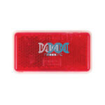 Rectangular Red Reflector Adhesive Tape Fitting 65X35mm