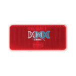 Rectangular Red Reflector Adhesive Tape Fitting 90X40mm