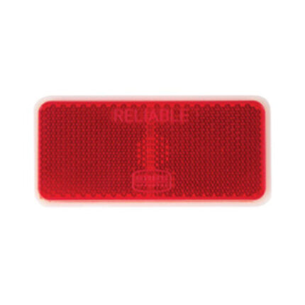 Rectangular Red Reflector Adhesive Tape Fitting 90X40mm
