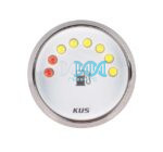 52mm LED Fuel Level Gauge White Face With Stainless Steel Ring