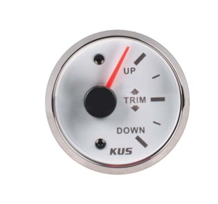 52mm Trim Gauge White Face With Stainless Steel Ring