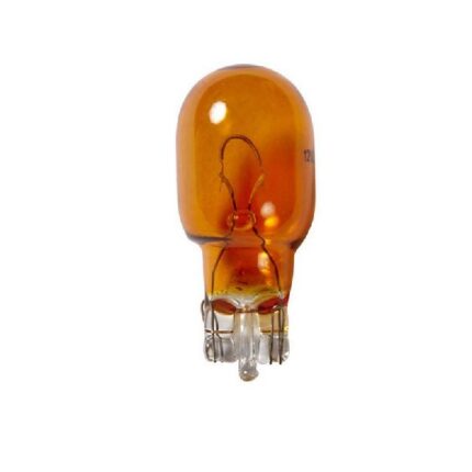 Amber Wedge Globe WY16W W2.1X9.5D T13 12V With Big Head - 10 Pieces