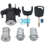 Ignition Barrel Lock Set Ford Figo 4 Pieces